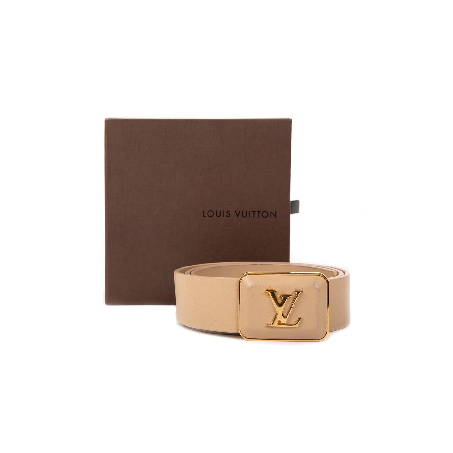 Louis Vuitton LV Buckle Leather Belt
