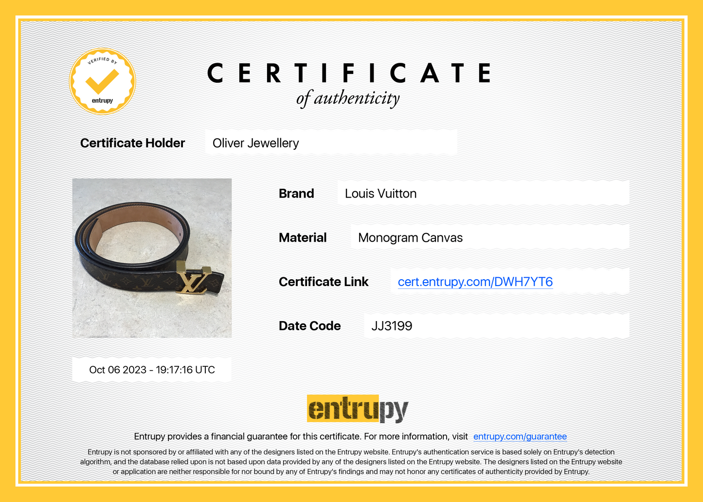 Louis Vuitton LV Initiales 25 MM Mini Belt