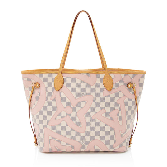 Louis Vuitton Limited Edition Damier Azur Tahitienne Neverfull MM Tote