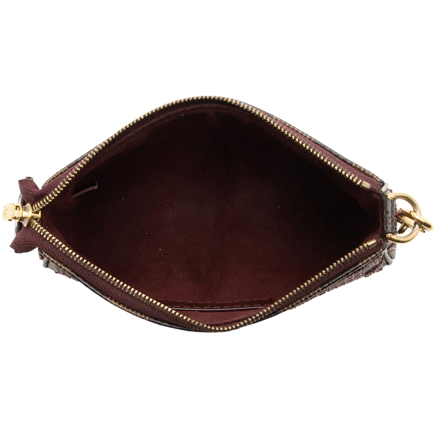 Louis Vuitton Limited Edition Damier Ebene Paillettes Mini Accessoires Pochette (SHF-SH58wT)