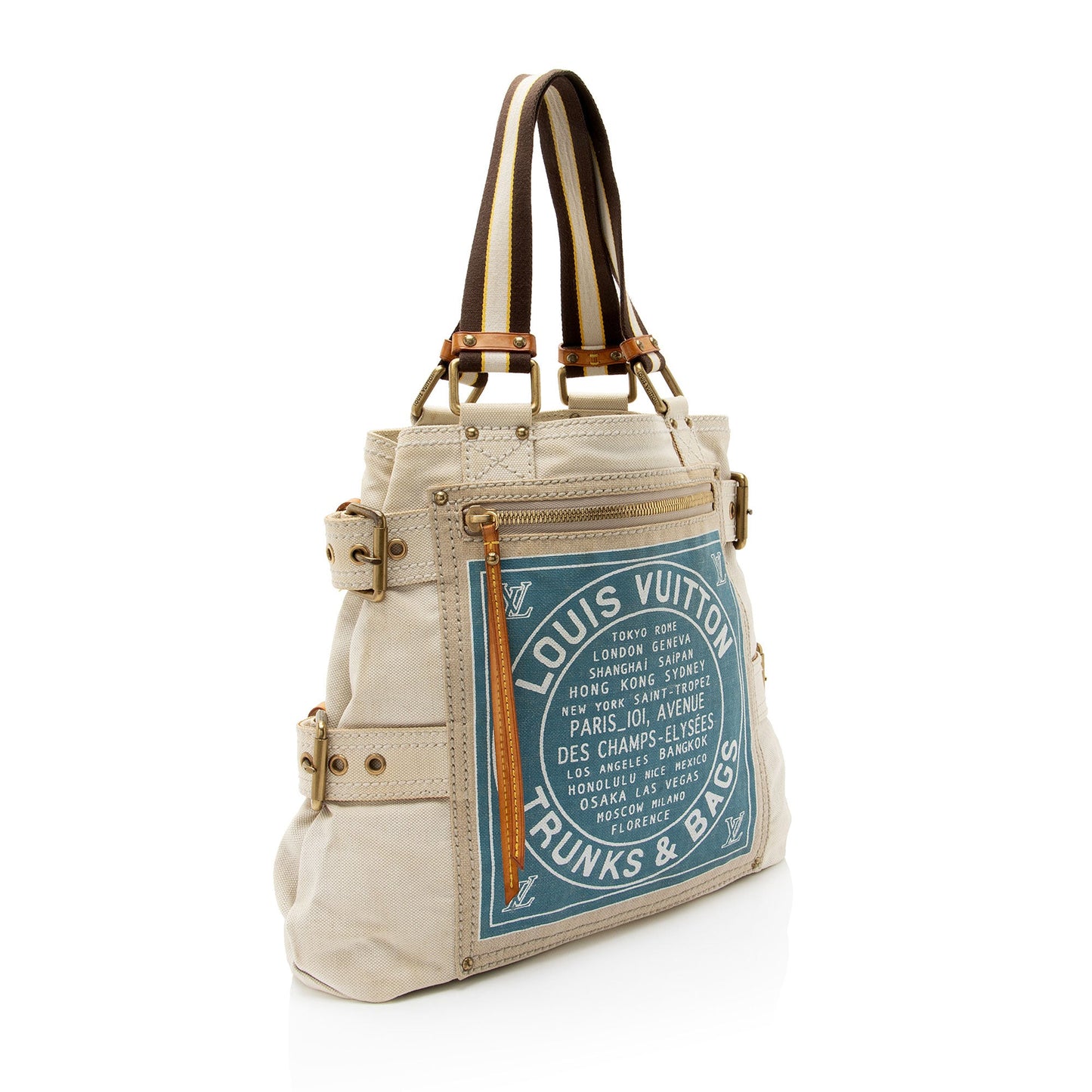 Louis Vuitton Limited Edition Globe Trotter Cabas MM Tote (SHF-toRuqa)