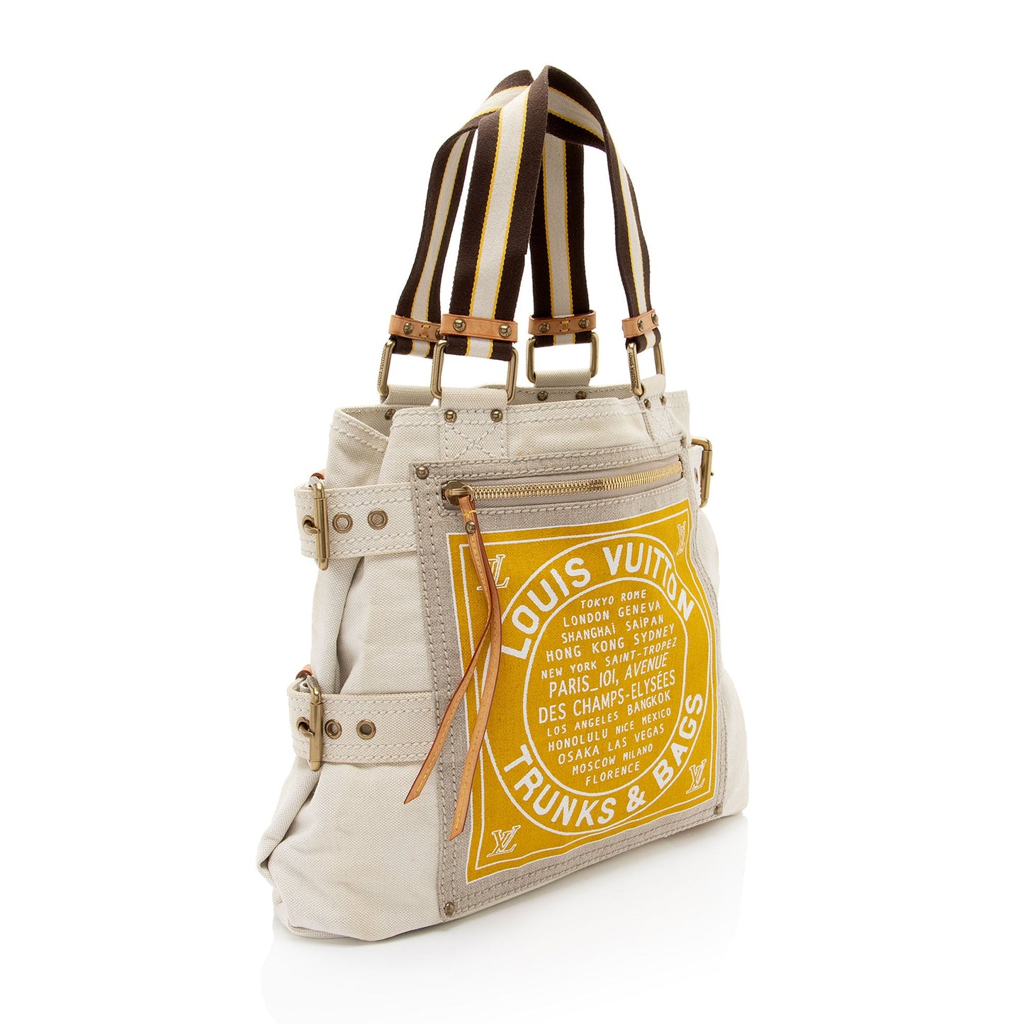 Louis Vuitton Limited Edition Globe Trotter Cabas MM Tote (SHF-OXCz5Q)