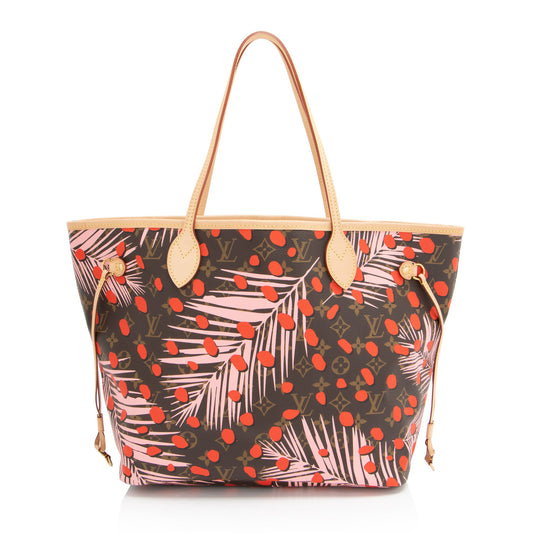Louis Vuitton Limited Edition Monogram Canvas Jungle Dots Neverfull MM Tote (SHF-2fbYtR)