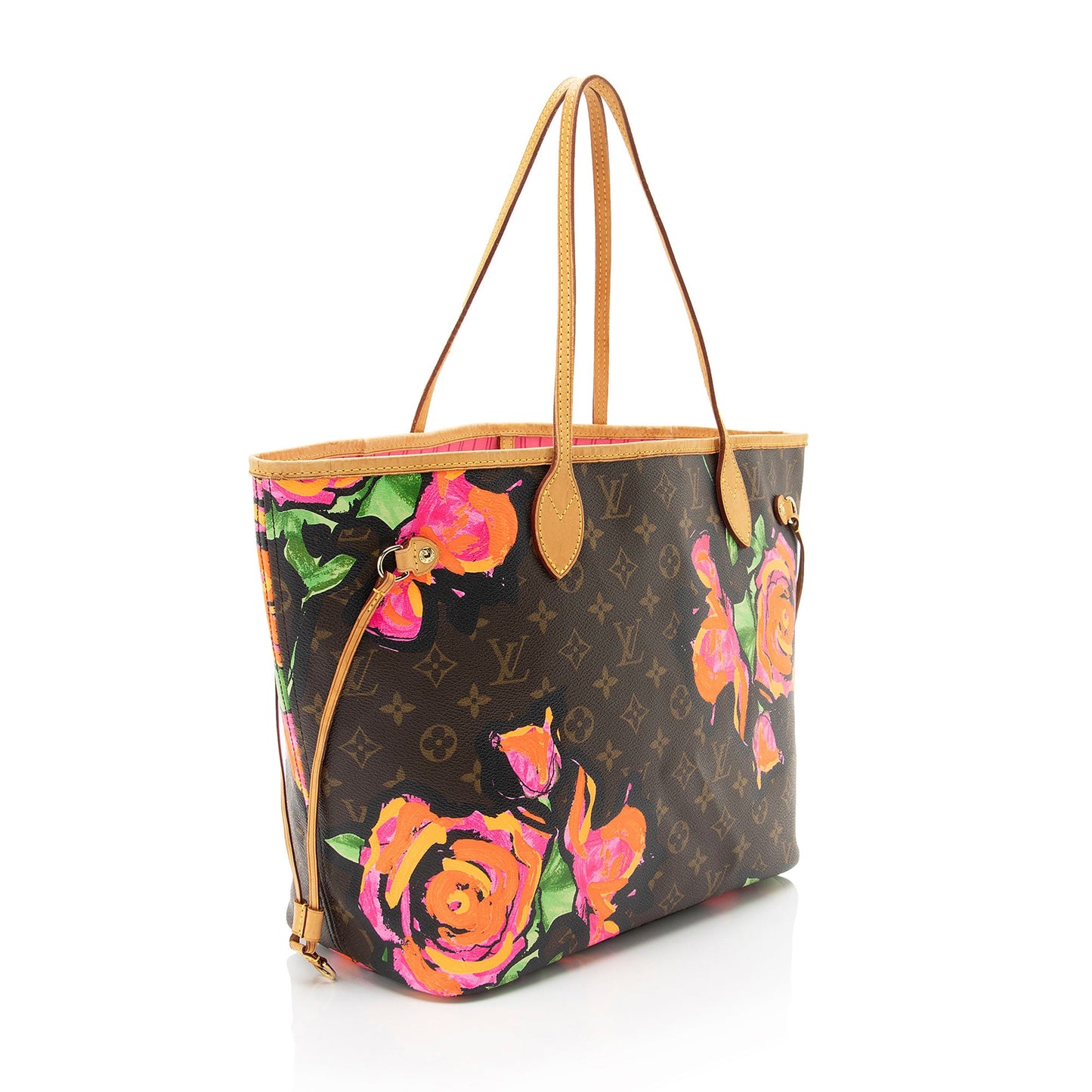 Louis Vuitton Limited Edition Monogram Canvas Roses Neverfull MM Tote (SHF-DyNRiI)