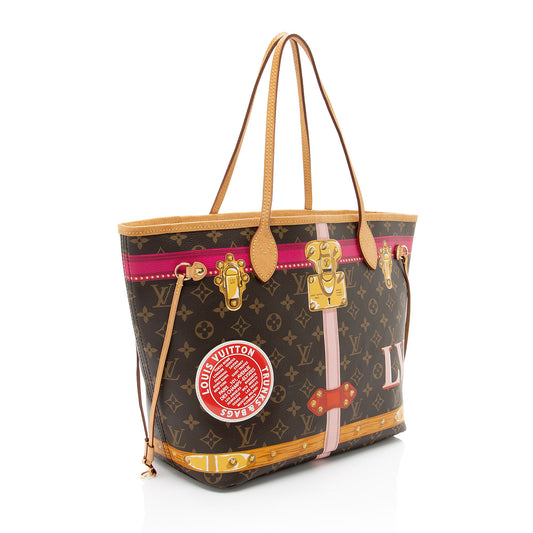Louis Vuitton Limited Edition Monogram Canvas Summer Trunk Neverfull MM Tote