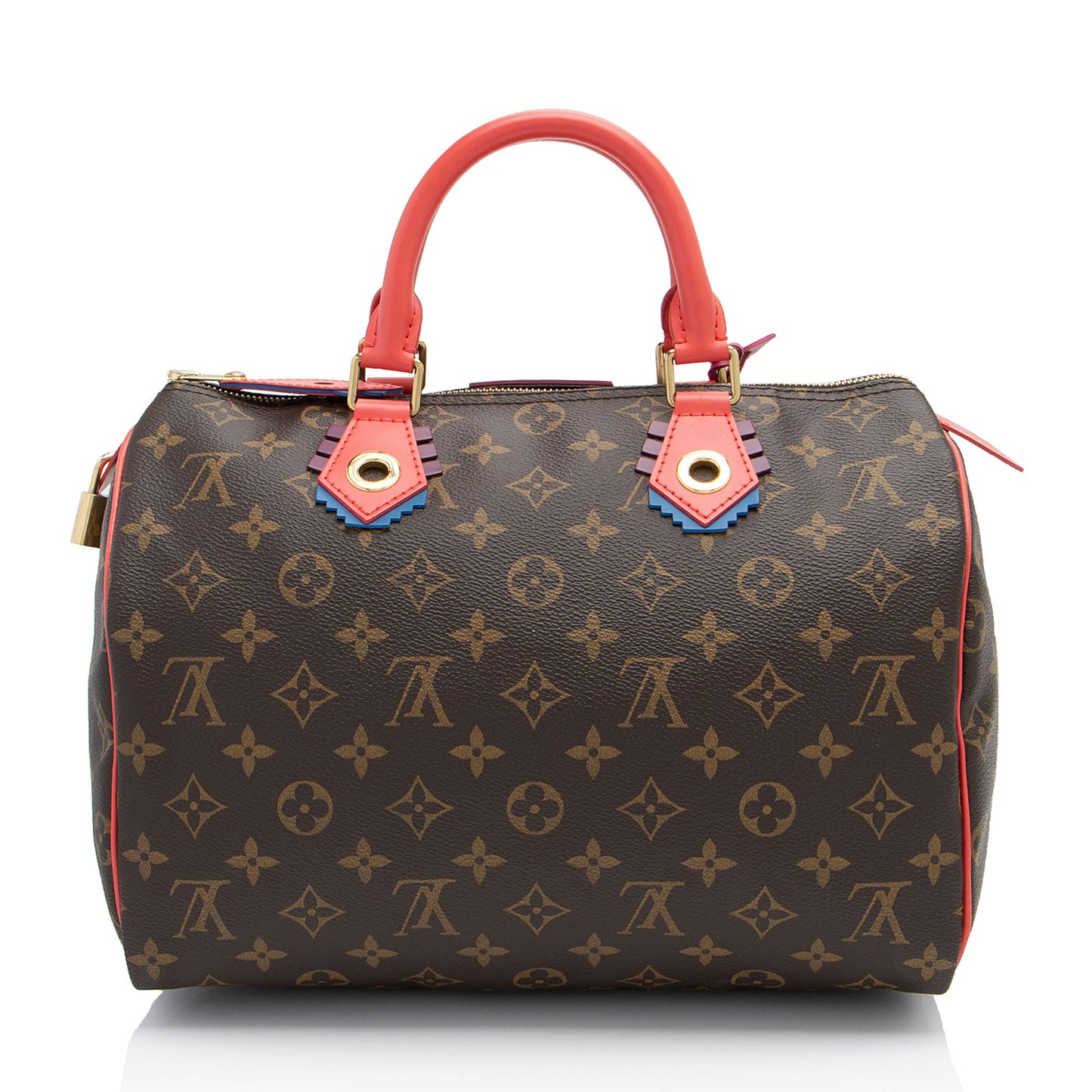Louis Vuitton Limited Edition Monogram Canvas Totem Speedy 30 Satchel (SHF-emv1sU)