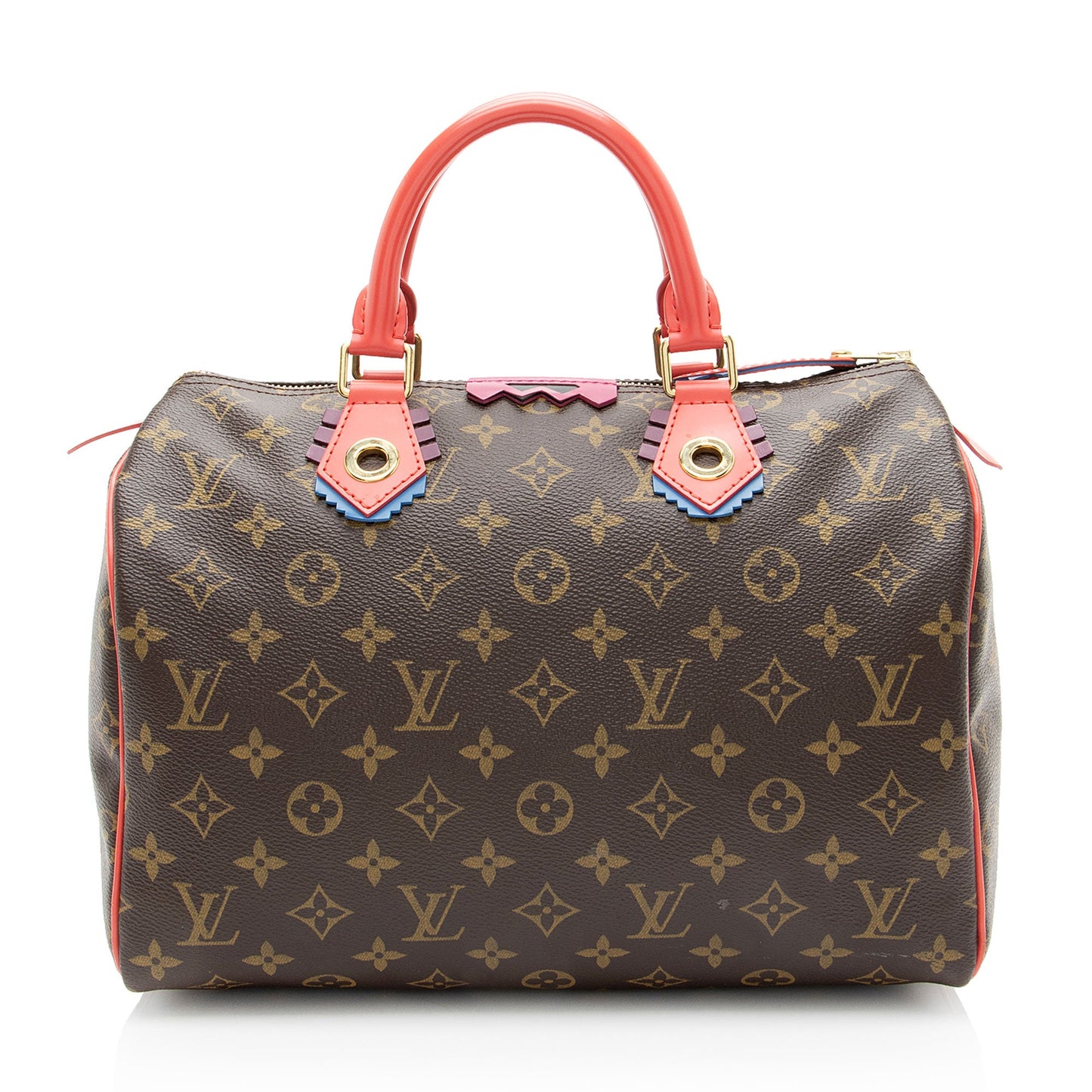 Louis Vuitton Limited Edition Monogram Canvas Totem Speedy 30 Satchel