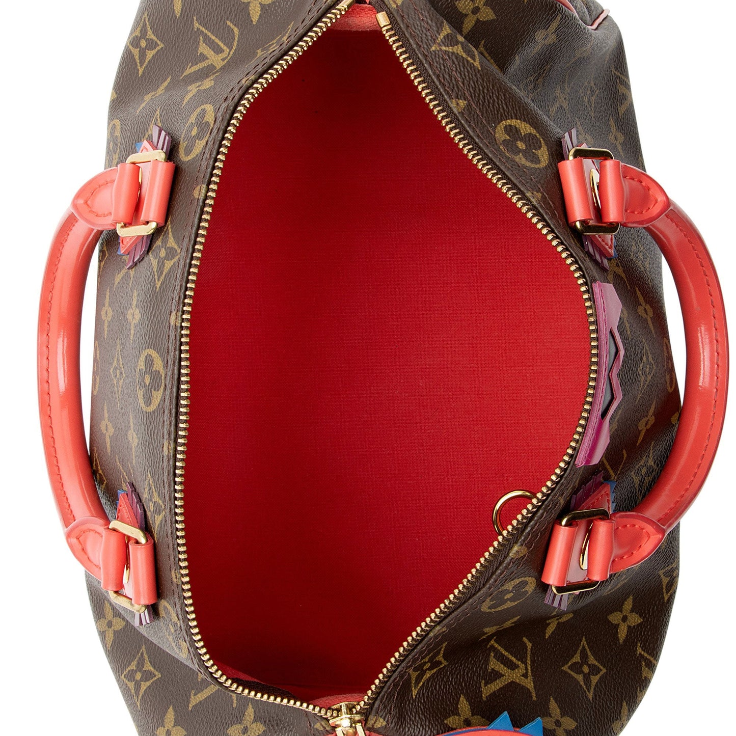 Louis Vuitton Limited Edition Monogram Canvas Totem Speedy 30 Satchel