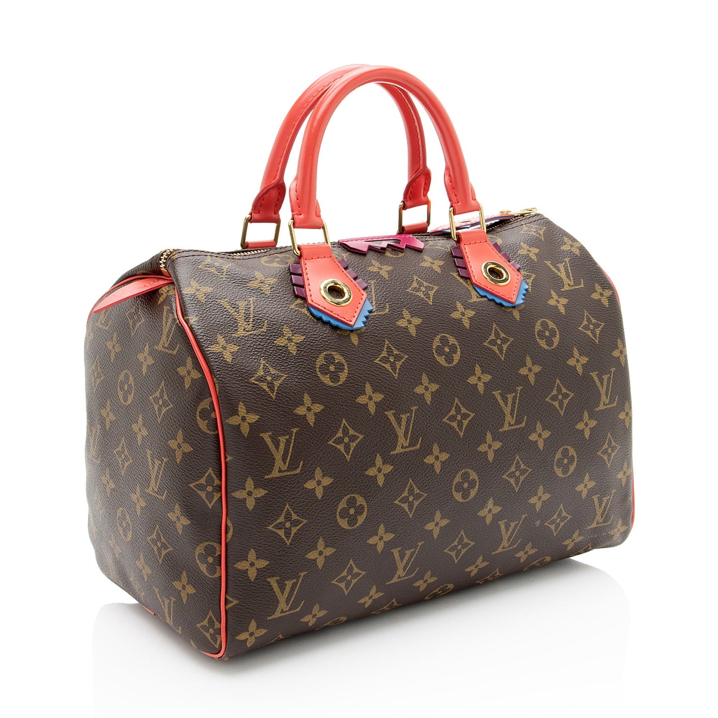 Louis Vuitton Limited Edition Monogram Canvas Totem Speedy 30 Satchel