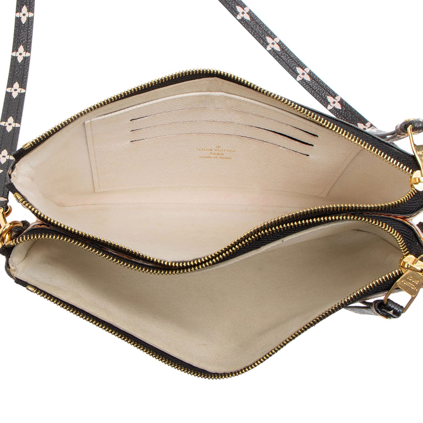 Louis Vuitton Limited Edition Monogram Crafty Double Zip Pochette