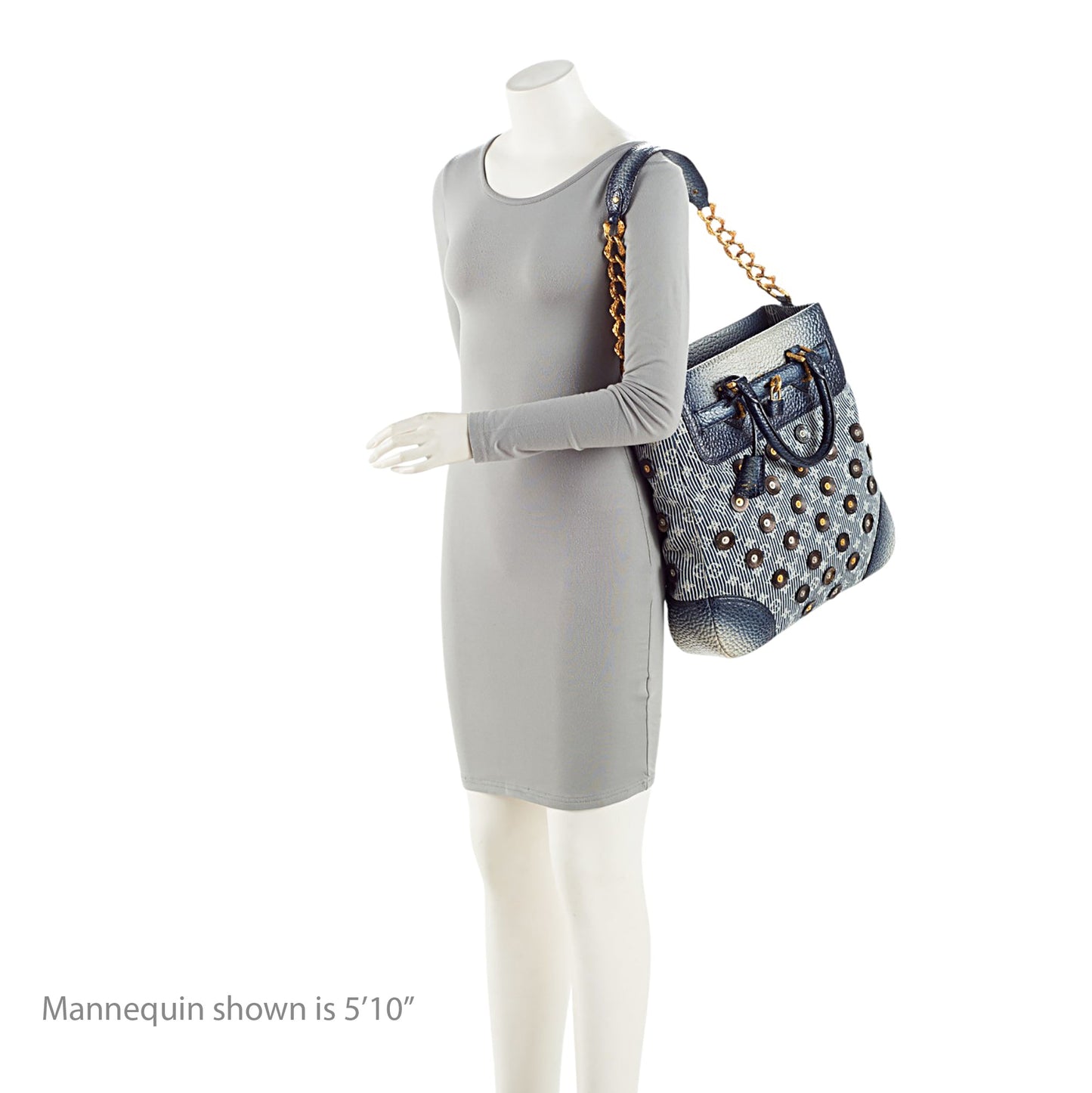 Louis Vuitton Limited Edition Monogram Denim Polka Dot Corsaire Tote