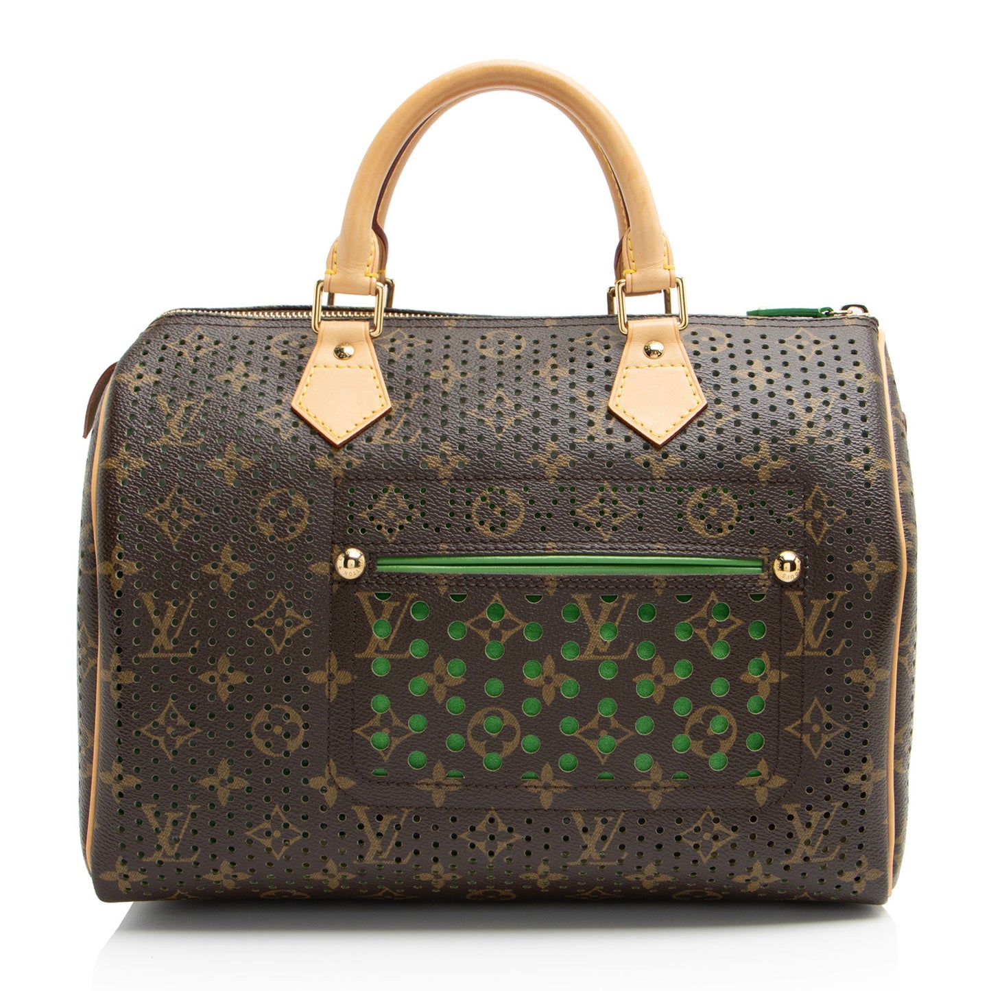Louis Vuitton Limited Edition Monogram Perforated Speedy 30 Satchel