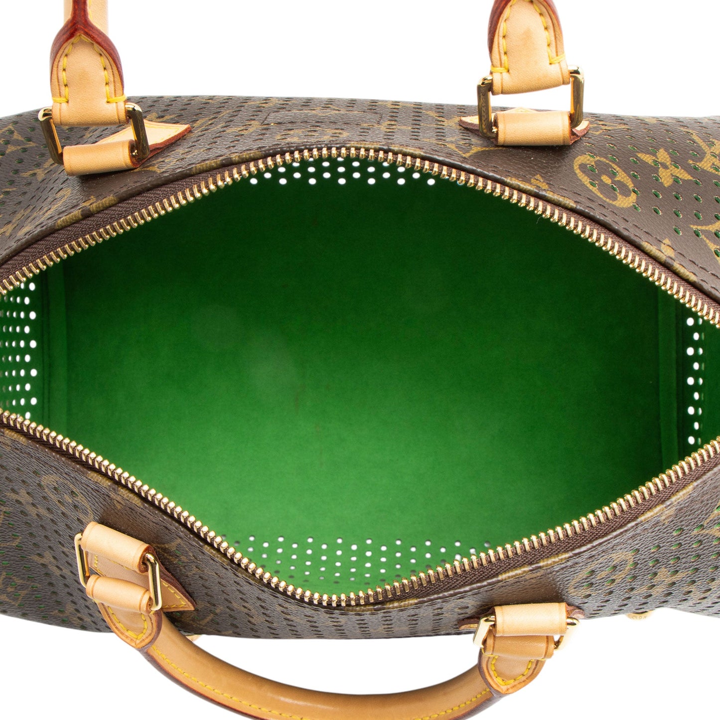 Louis Vuitton Limited Edition Monogram Perforated Speedy 30 Satchel