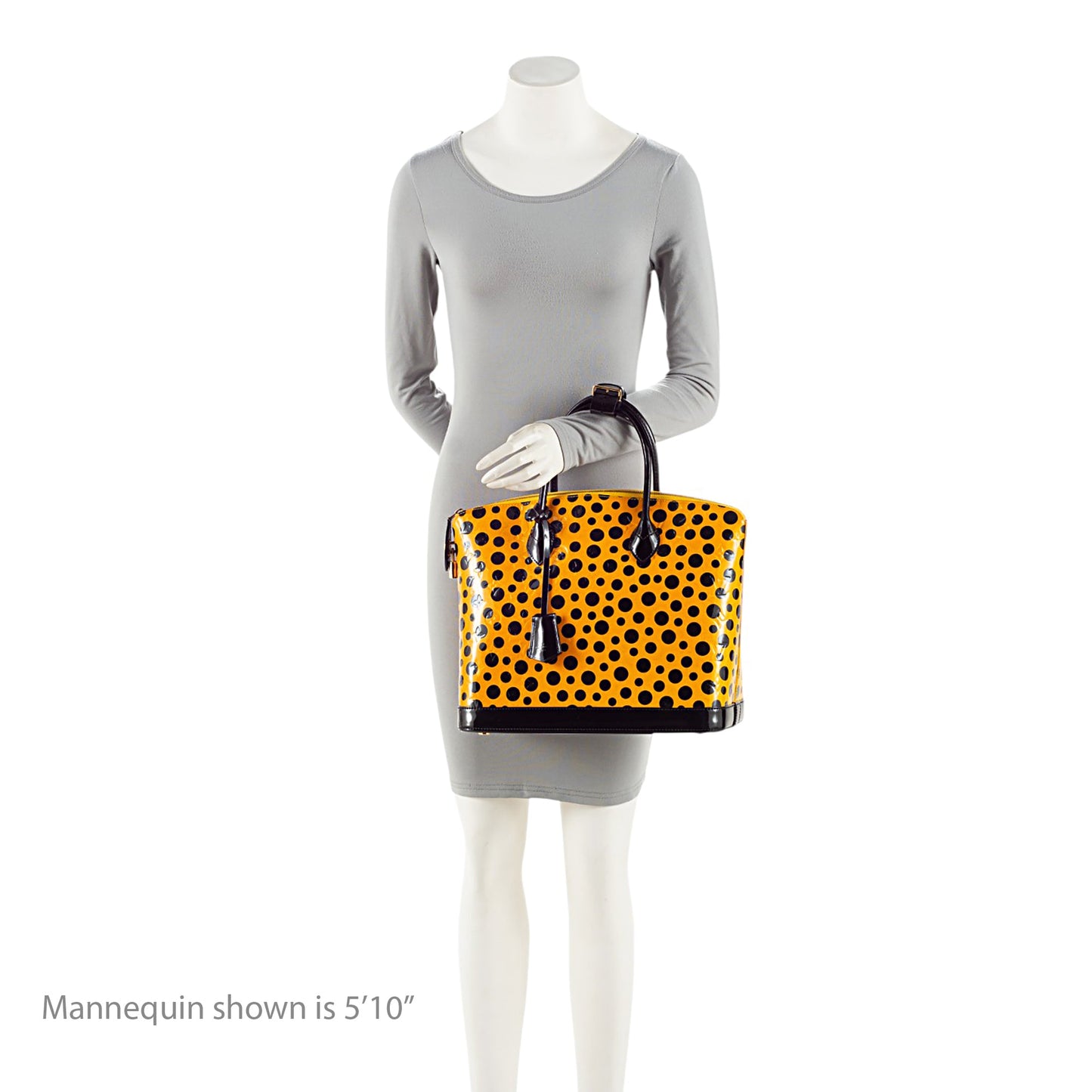Louis Vuitton x YK Monogram Vernis Infinity Dots Lockit MM Satchel