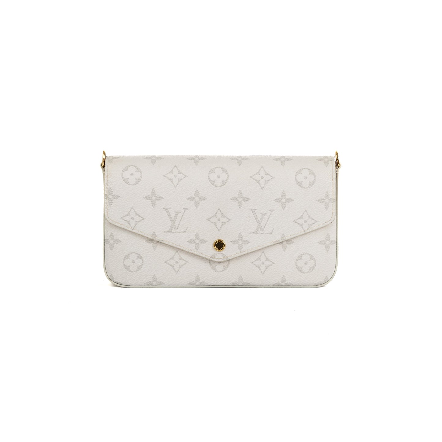 Louis Vuitton Limited Edition White Monogram Felicie Pochette