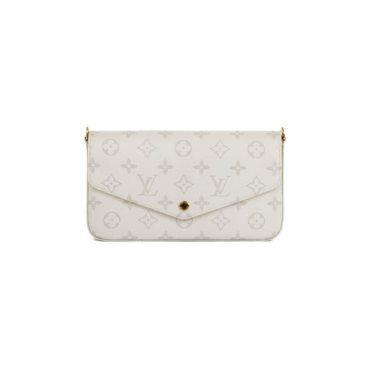 Louis Vuitton Limited Edition White Monogram Felicie Pochette