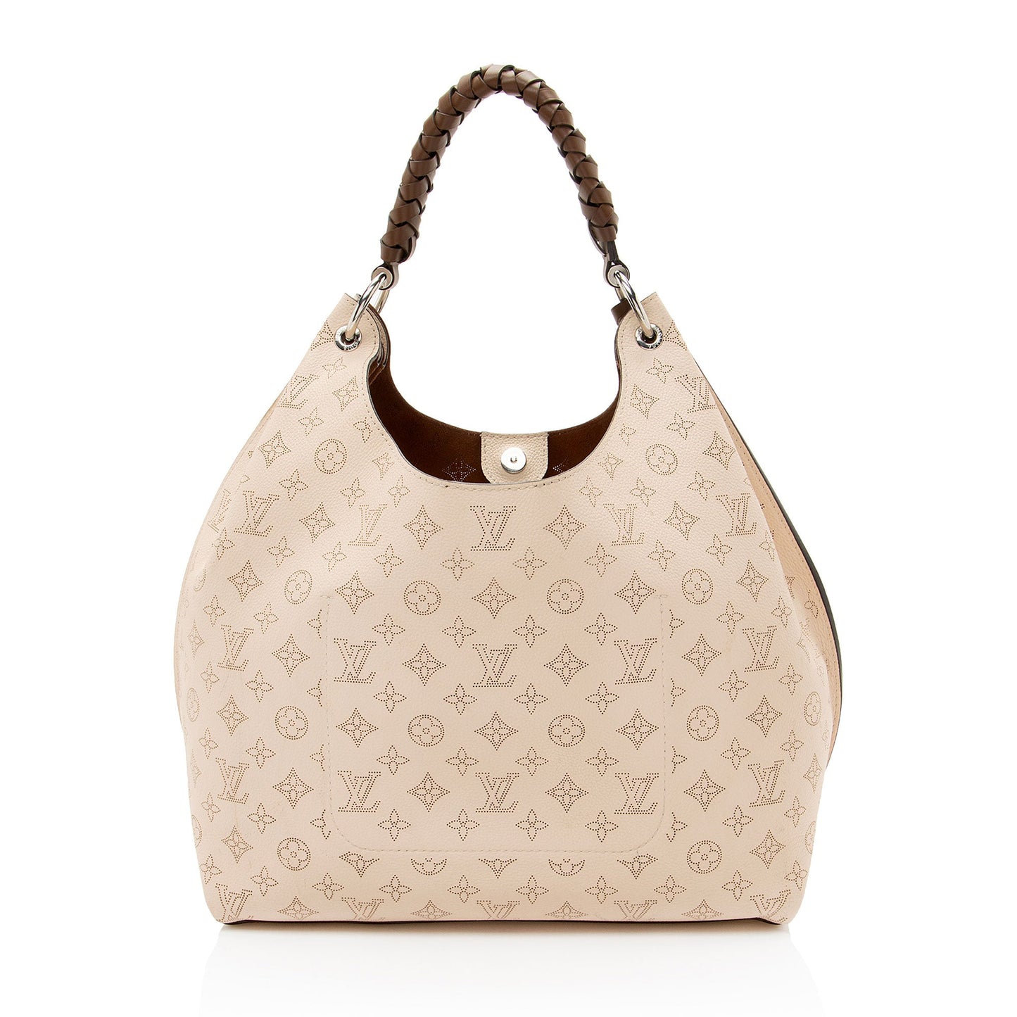 Louis Vuitton Mahina Leather Carmel Hobo
