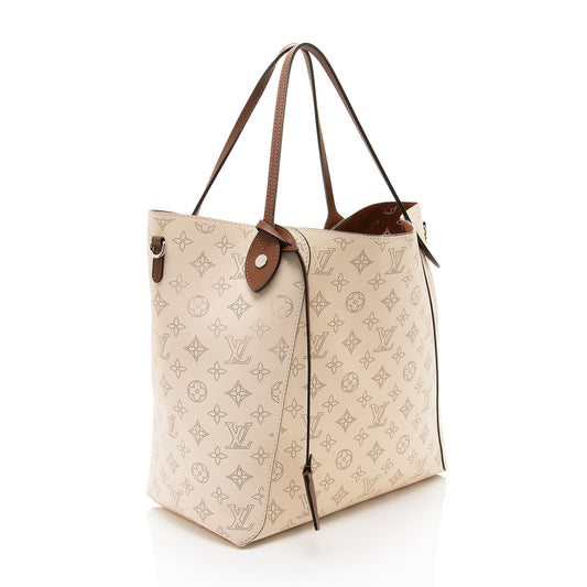 Louis Vuitton Mahina Leather Hina MM Tote