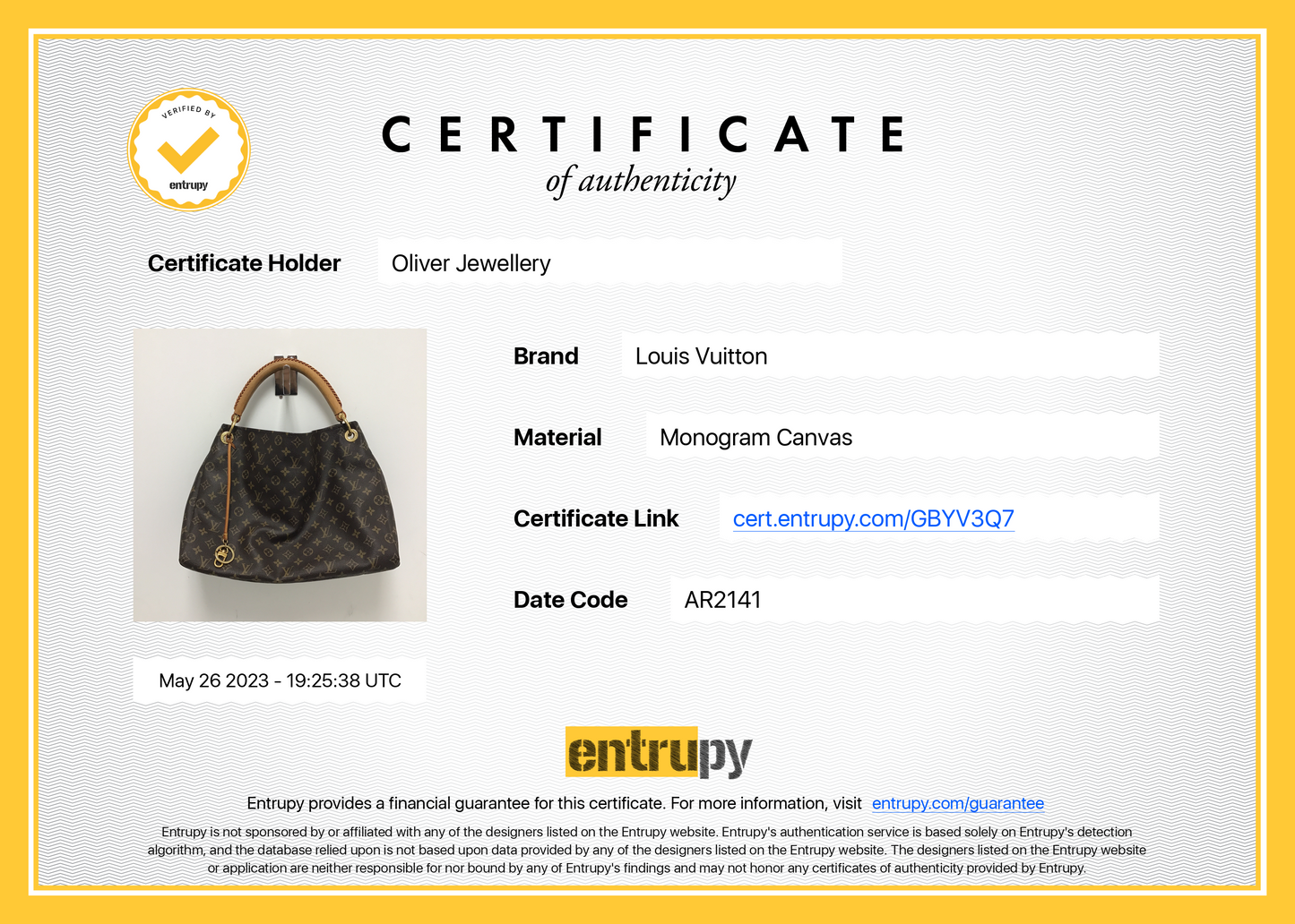 Louis Vuitton Monogram Artsy MM