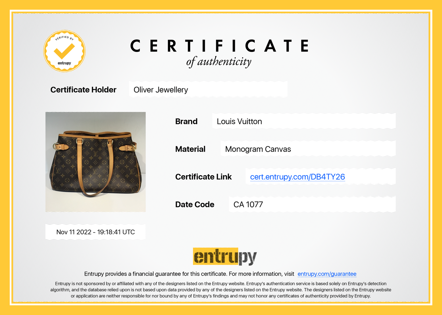 Louis Vuitton Monogram Batignolles Horizontal
