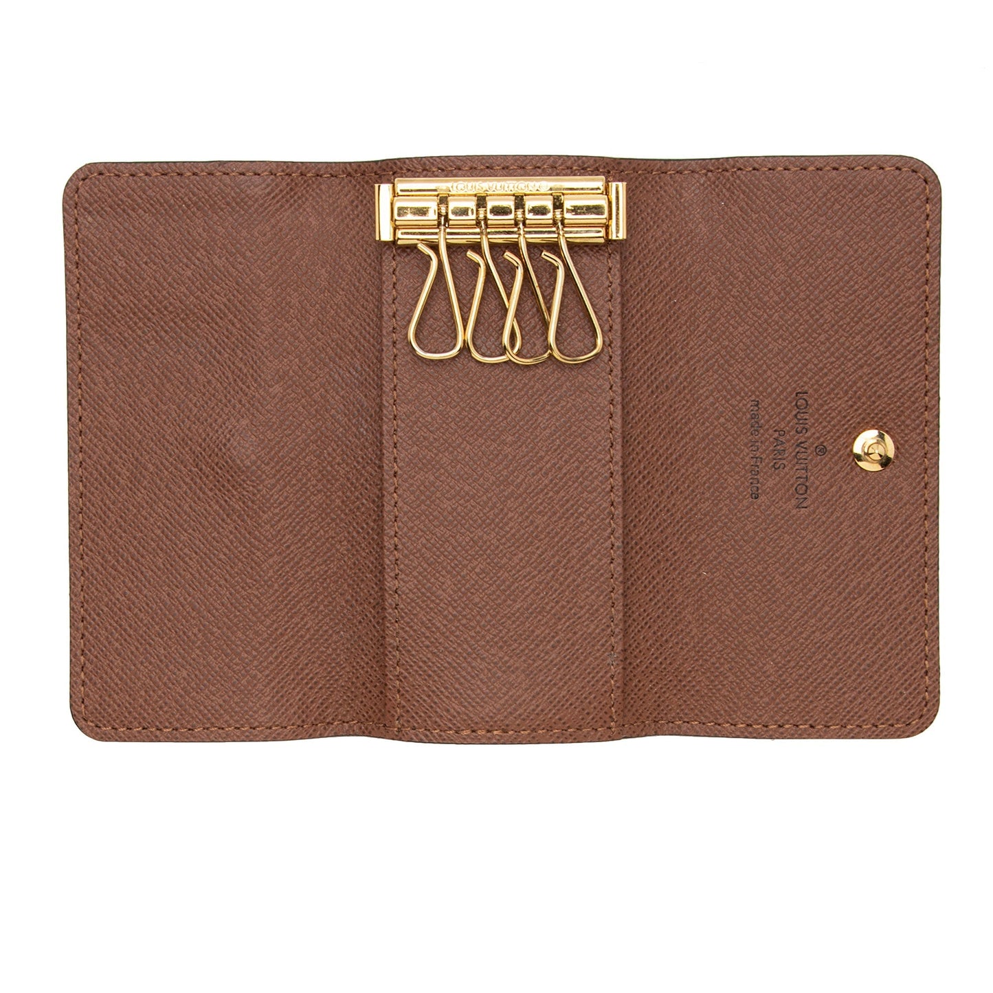 Louis Vuitton Monogram Canvas 4 Key Holder (SHF-n1Q3ZV)