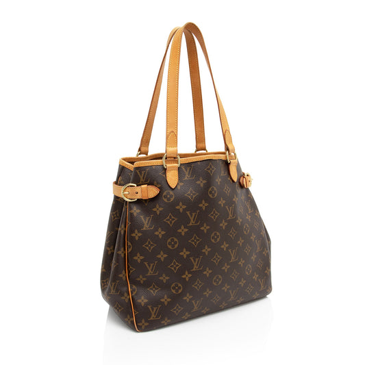 Louis Vuitton Monogram Canvas Batignolles Vertical Tote (SHF-Eea3IY)