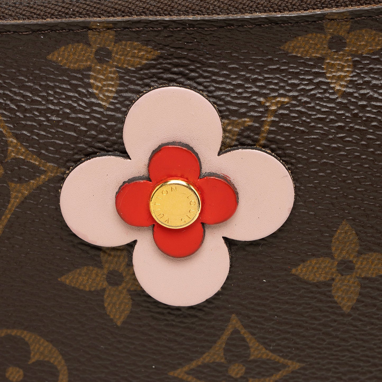 Louis Vuitton Monogram Canvas Blooming Flowers Double Zip Pochette