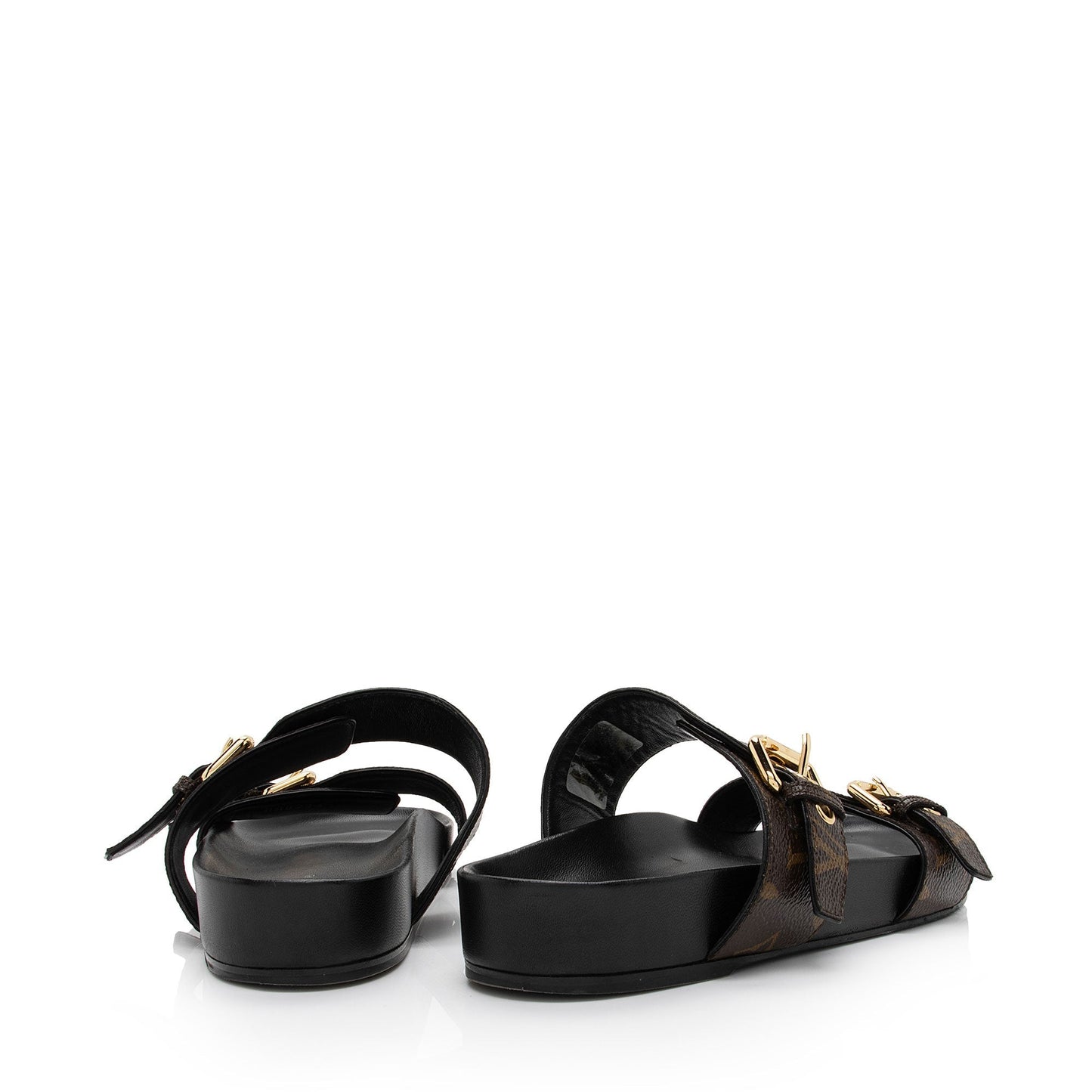 Louis Vuitton Monogram Canvas Bom Dia Sandals - Size 8 / 38 (SHF-iUTmLP)