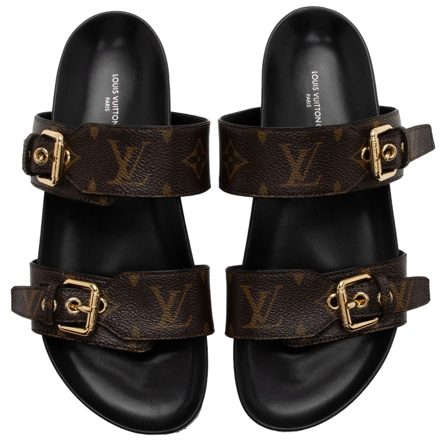 Louis Vuitton Monogram Canvas Bom Dia Sandals - Size 8 / 38 (SHF-iUTmLP)