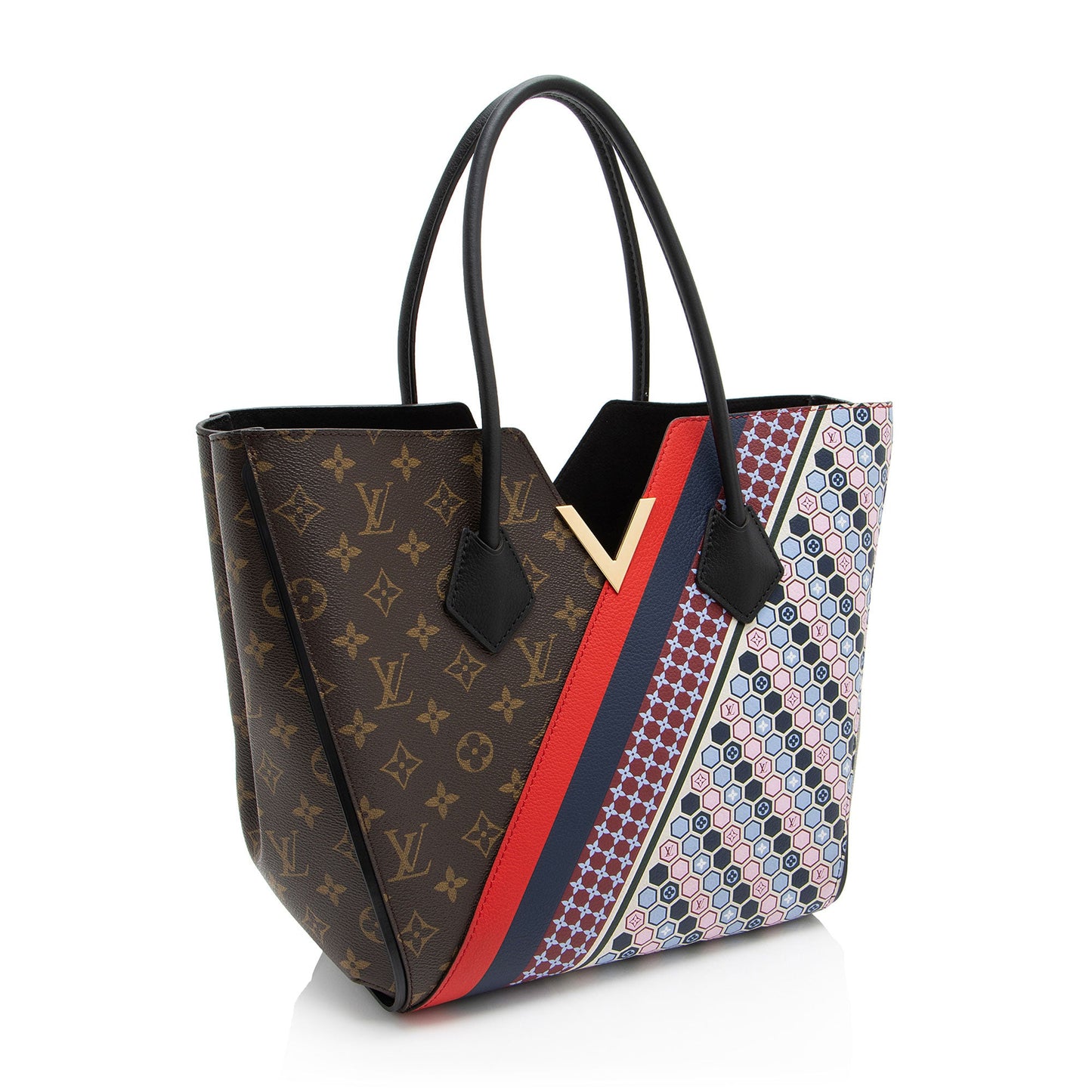 Louis Vuitton Monogram Canvas Calf Leather Kimono Tote (SHF-Ch7DUp)