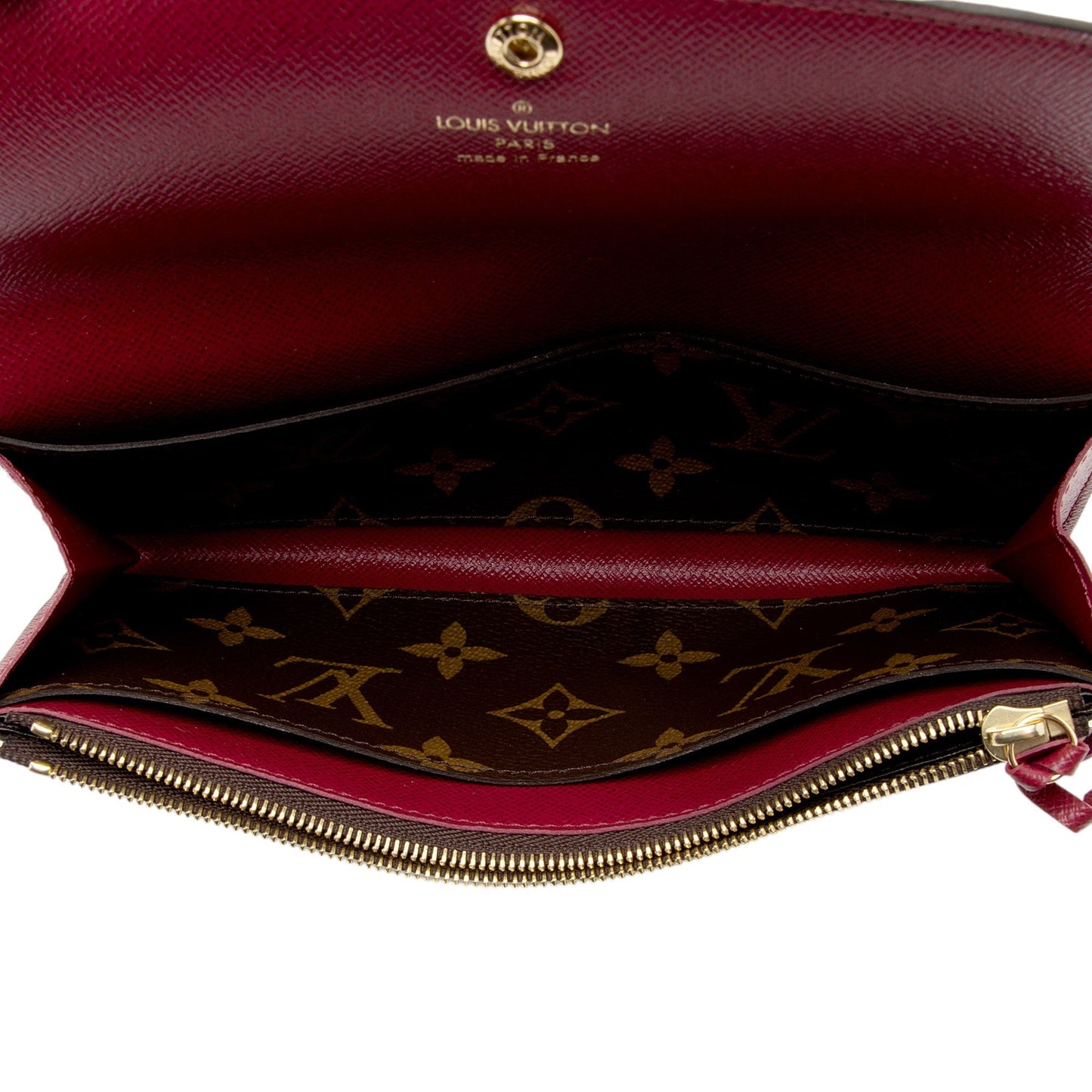 Louis Vuitton Monogram Canvas Emilie Wallet (SHF-uwxajl)