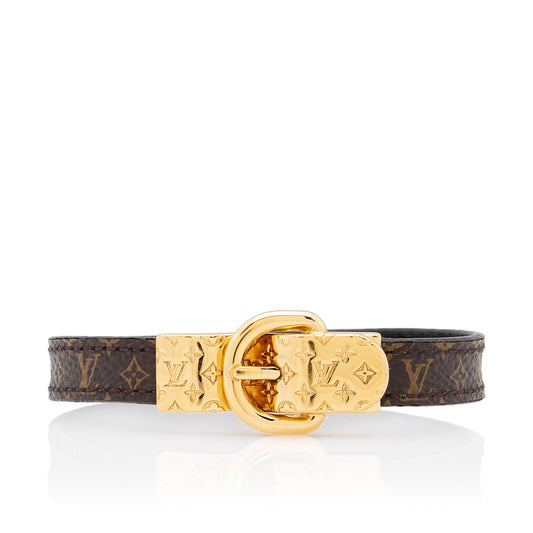 Louis Vuitton Monogram Canvas Fasten Your LV Bracelet (SHF-yI8IWa)