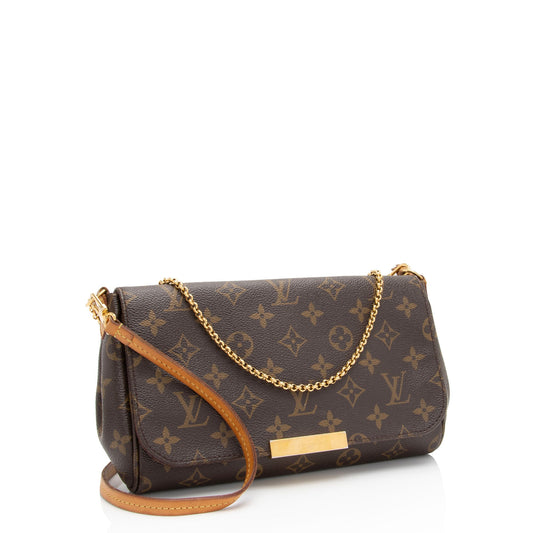 Louis Vuitton Monogram Canvas Favorite MM Shoulder Bag (SHF-pBpiVp)