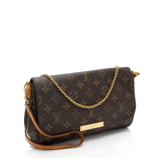 Louis Vuitton Monogram Canvas Favorite MM Shoulder Bag (SHF-vOz9V2)