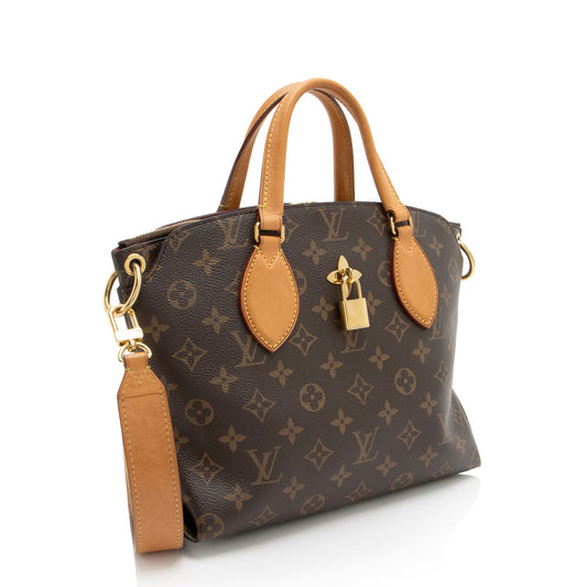 Louis Vuitton Monogram Canvas Flower PM Zip Tote (SHF-DxcVtF)