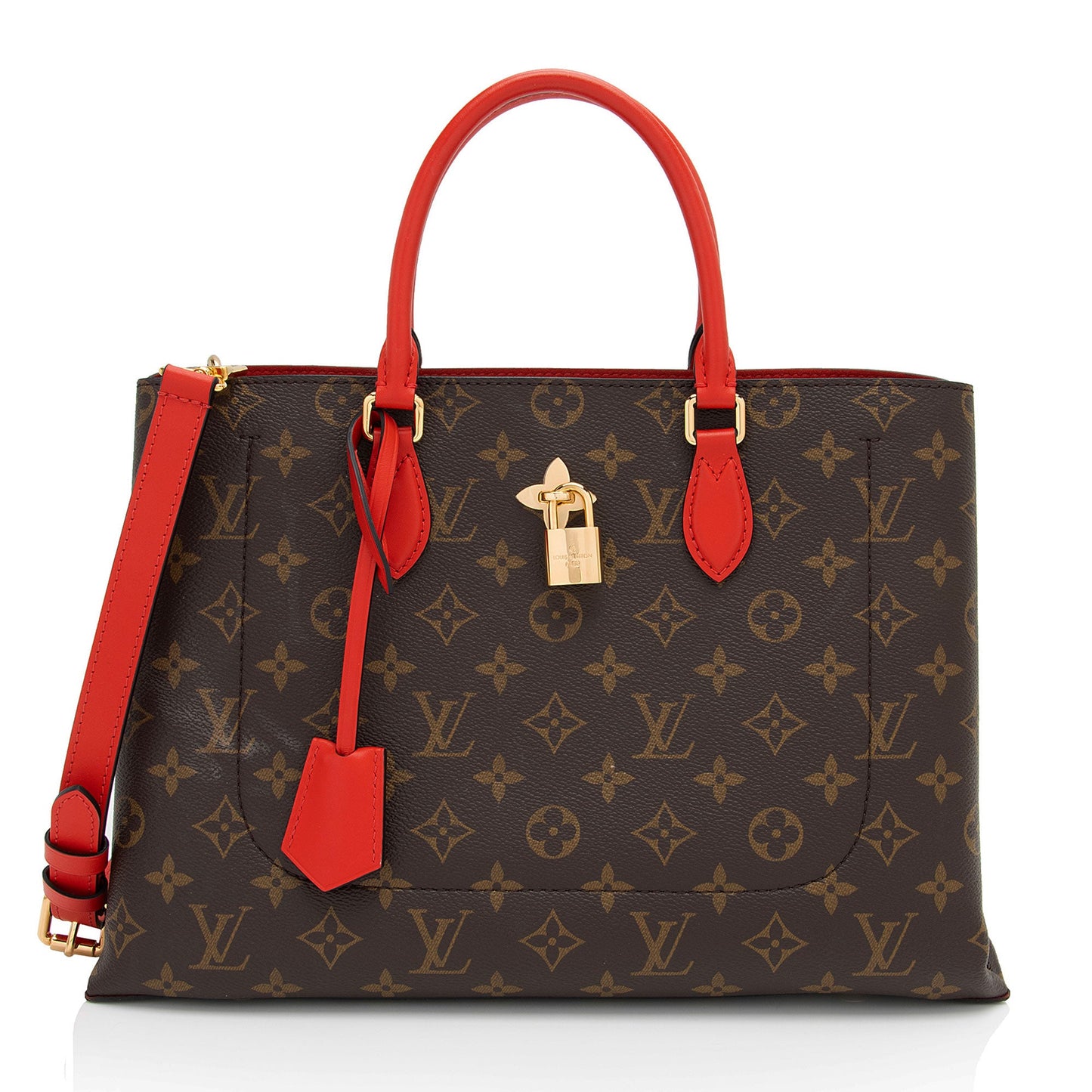 Louis Vuitton Monogram Canvas Flower Tote (SHF-1ANJLu)