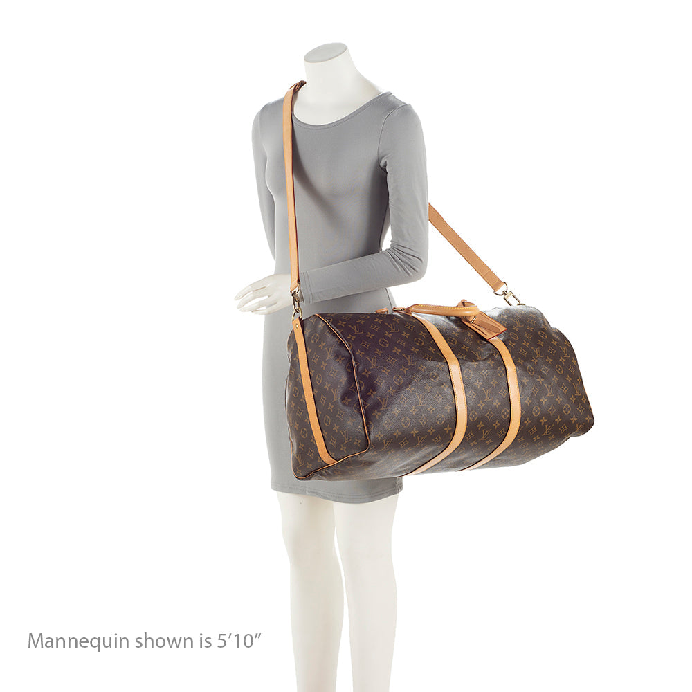 Louis Vuitton Monogram Canvas Keepall Bandouliere 55 Duffle