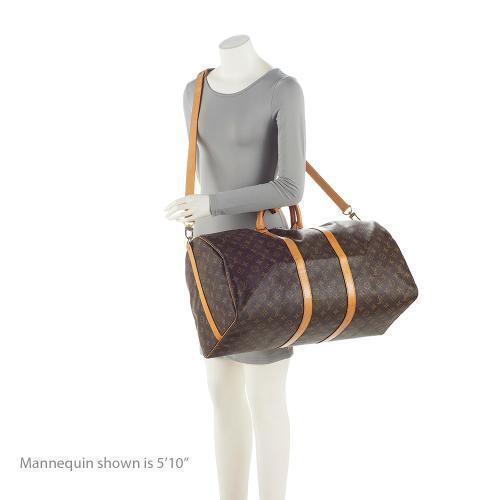 Louis Vuitton Vintage Monogram Canvas Keepall Bandouliere 55 Duffle