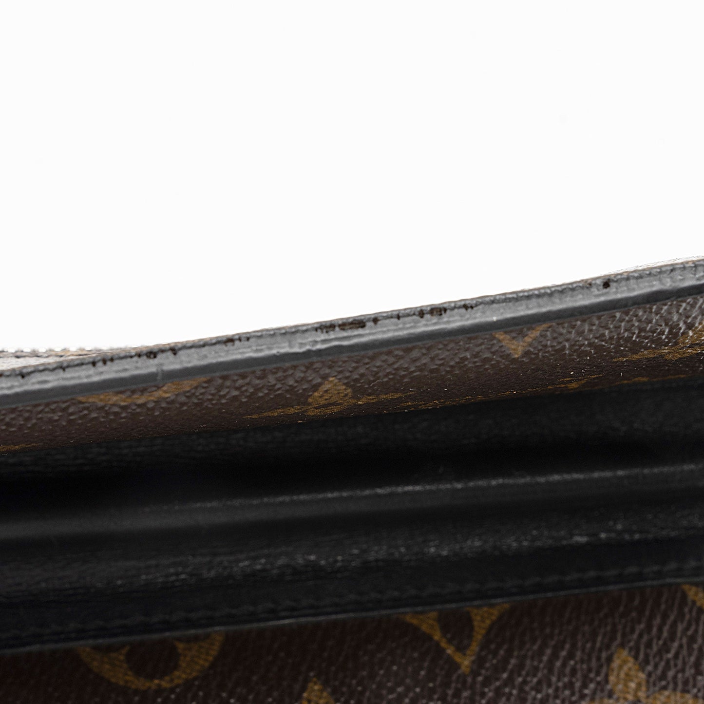 Louis Vuitton Monogram Canvas Macassar Brazza Wallet (SHF-rPonMd)