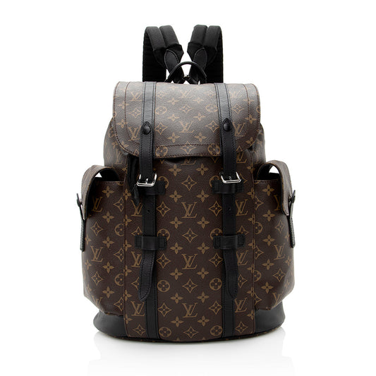 Louis Vuitton Monogram Canvas Macassar Christopher PM Backpack (SHF-21859)