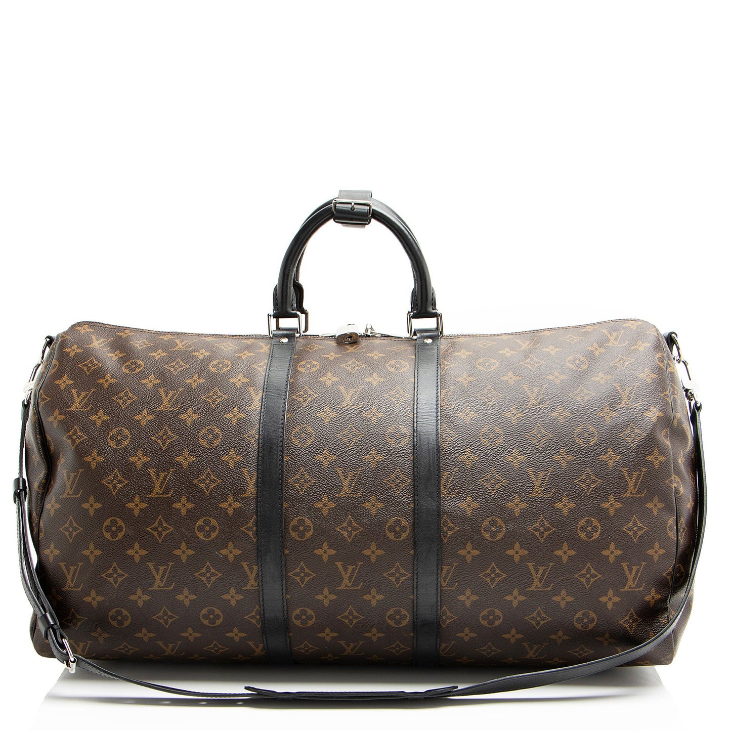 Louis Vuitton Monogram Canvas Macassar Keepall Bandouliere 55 Duffle