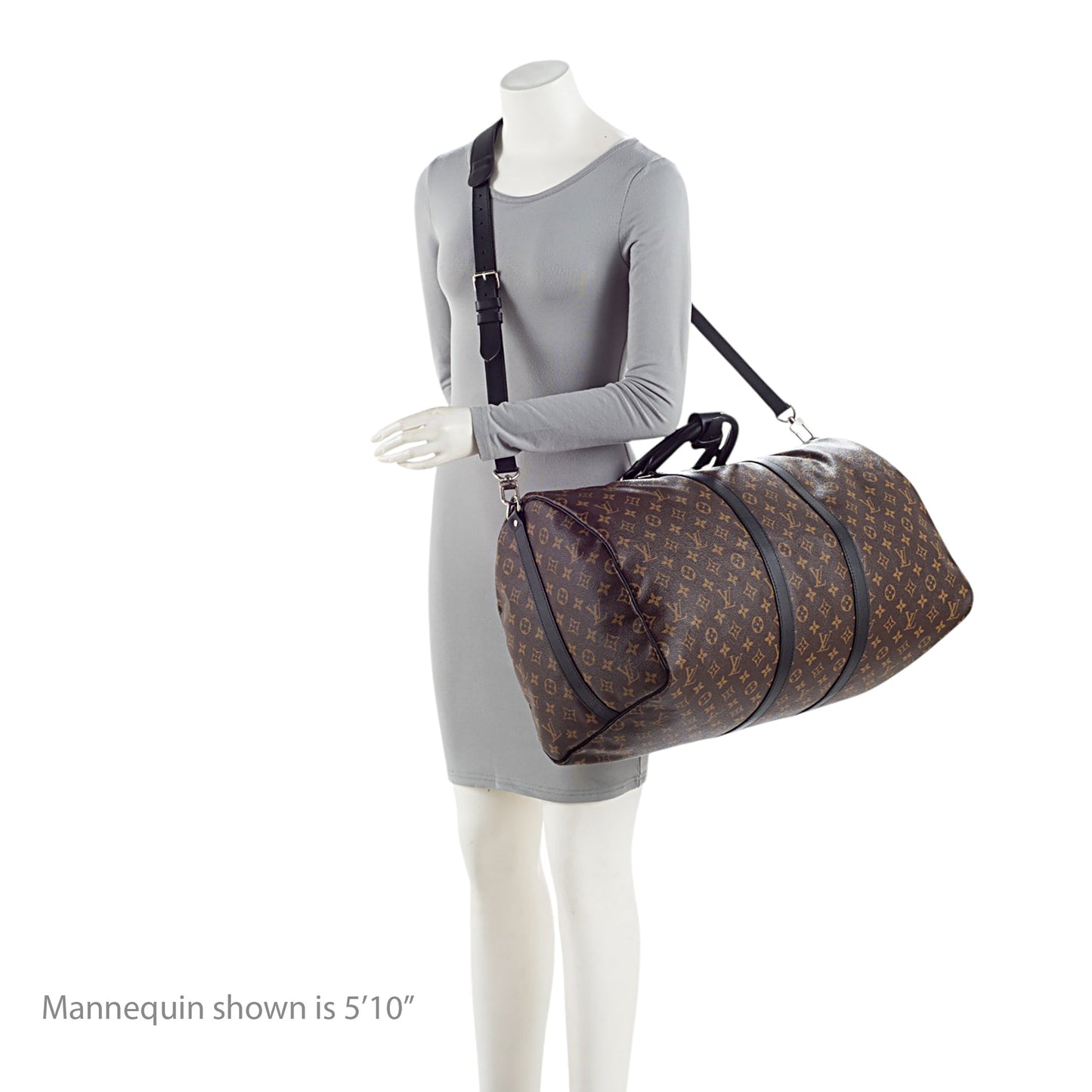 Louis Vuitton Monogram Canvas Macassar Keepall Bandouliere 55 Duffle