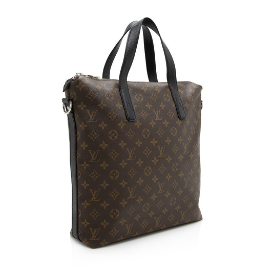 Louis Vuitton Monogram Canvas Macassar Kitan Tote (SHF-22793)
