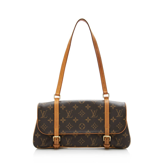 Louis Vuitton Monogram Canvas Marelle MM Shoulder Bag (SHF-21202)