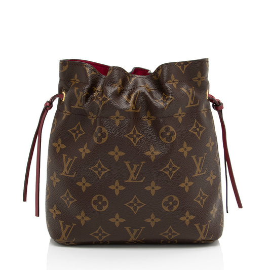 Louis Vuitton Monogram Canvas Noe Drawstring Pouch (SHF-QNhtOz)