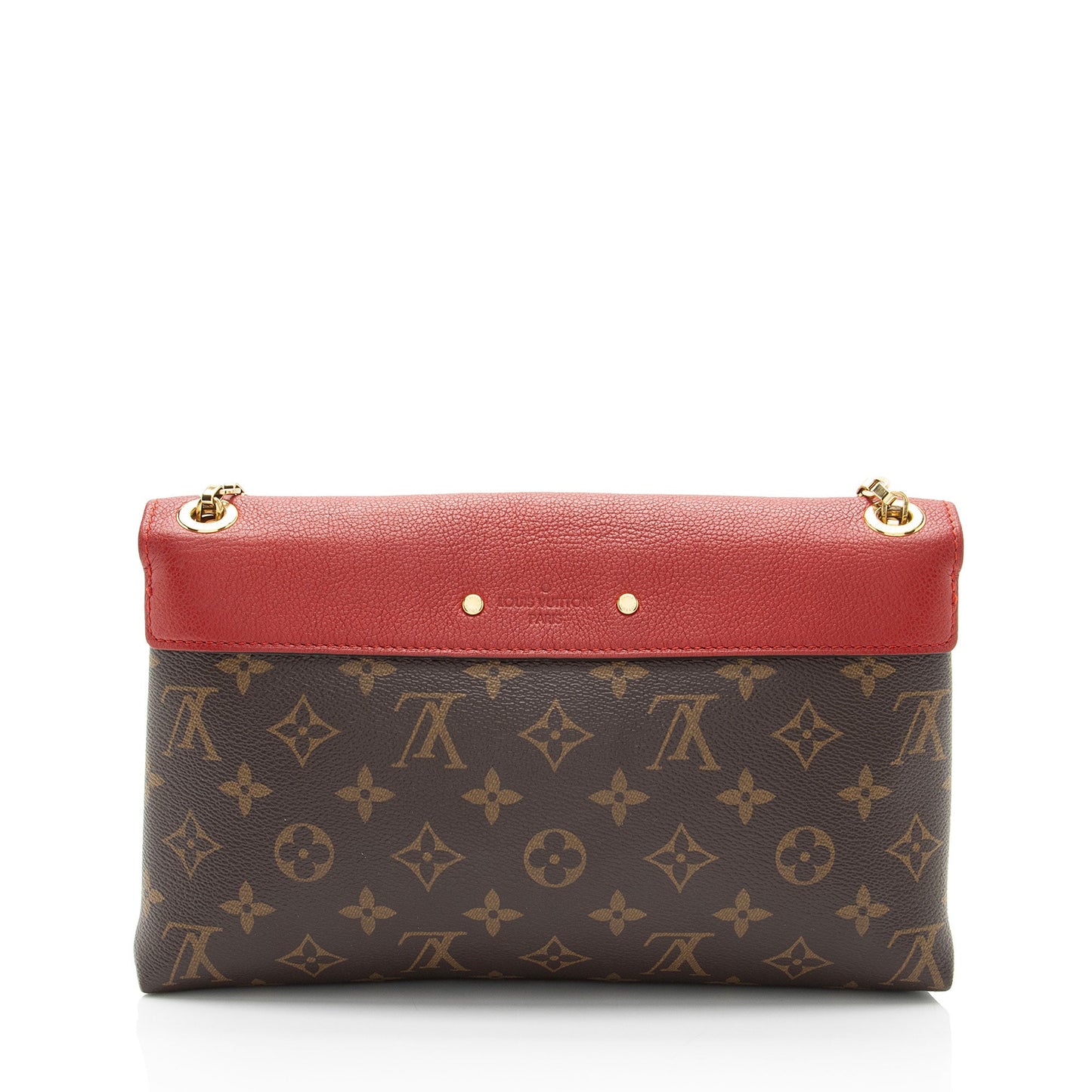 Louis Vuitton Monogram Canvas Pallas Chain Shoulder Bag (SHF-WhukwN)