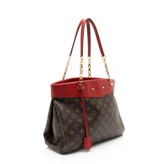 Louis Vuitton Monogram Canvas Pallas Shopper Tote (SHF-nvvYb0)