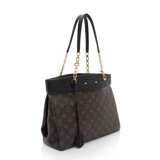 Louis Vuitton Monogram Canvas Pallas Shopper Tote (SHF-f5mjHC)