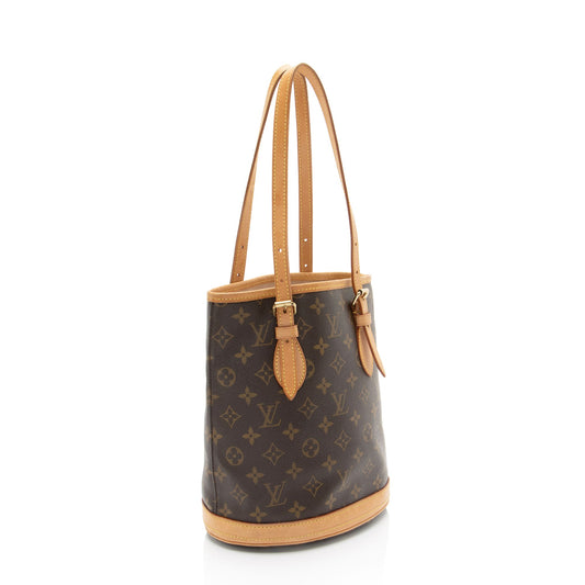 Louis Vuitton Monogram Canvas Petit Bucket Tote