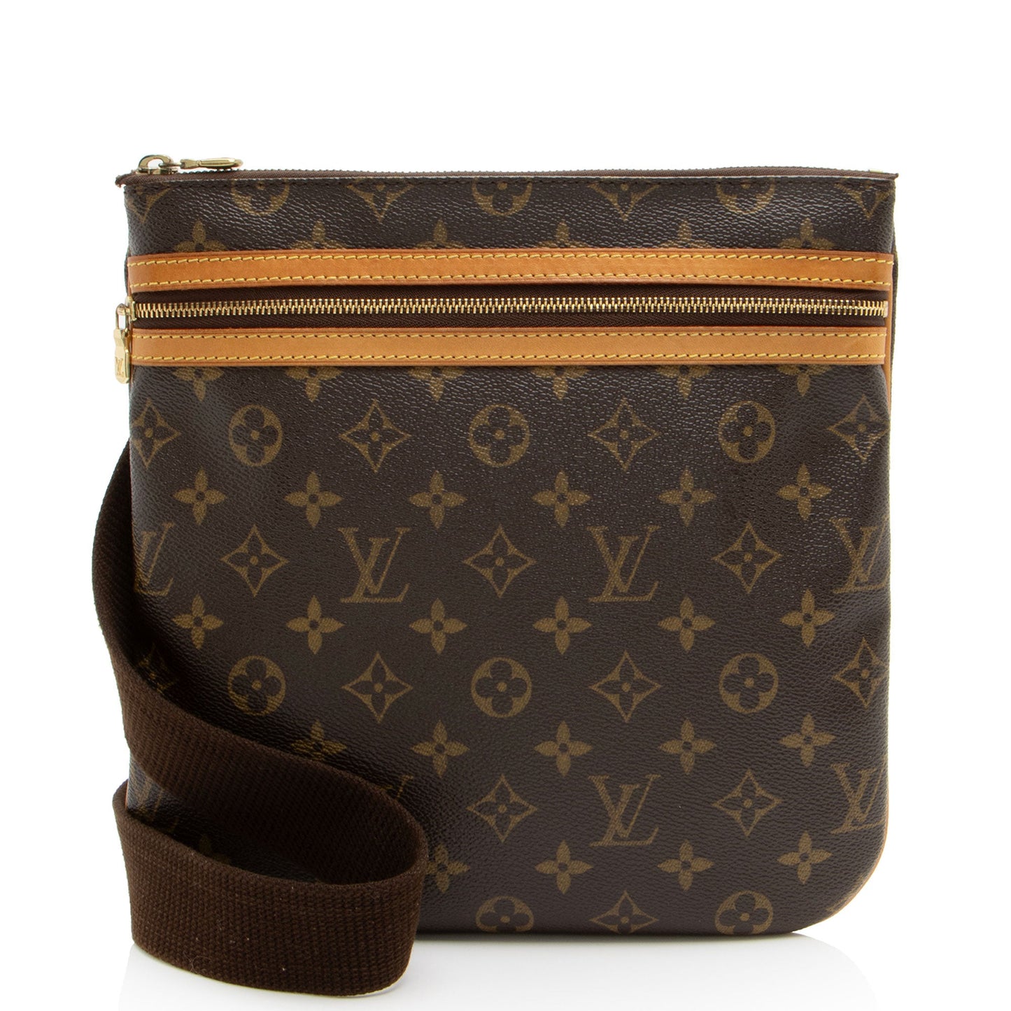 Louis Vuitton Monogram Canvas Pochette Bosphore Messenger (SHF-M14r03)